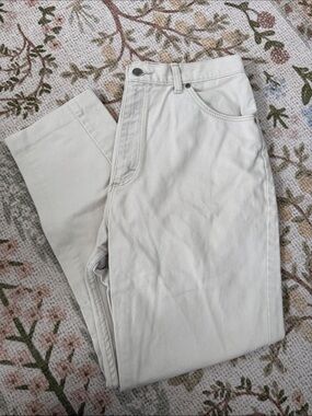 Riders by Lee Womens Straight Leg Jeans in Off-White
